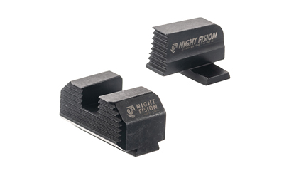 Night Fision Optics Ready Stealth Series Sights Black Front and Rear - Night Fision