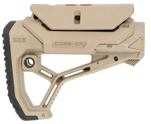 FAB Defense FXGLCORECPT GL-Core Buttstock AR-15/M4 Adj. Cheek-Rest FDE - FAB Defense