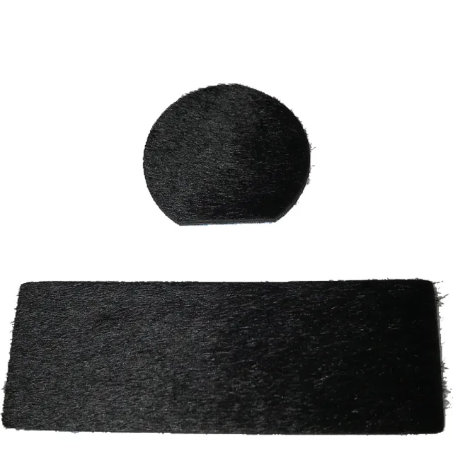 Cir-Cut Traditional Rest Kit Black Calf Hair 2 pc. - Cir-Cut
