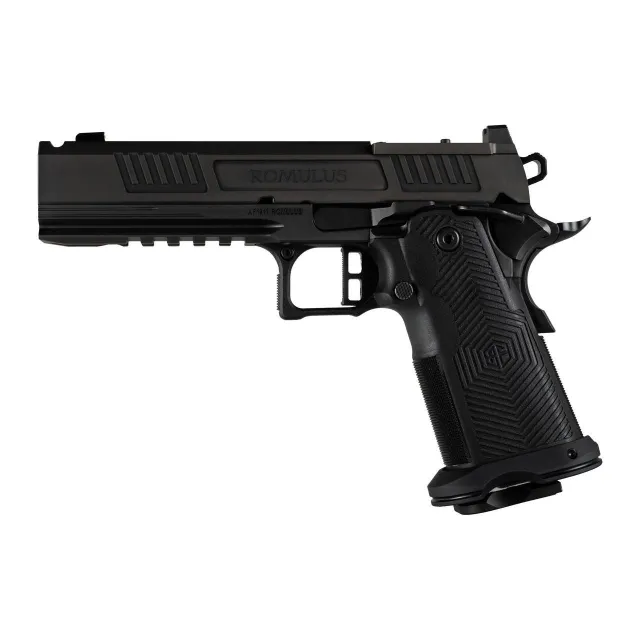 AF1911-ROMULUS 9MM 20Rd Magazine (5) 5 BULL Ramped Ported Barrel MOS Optic Cut DLC BLK