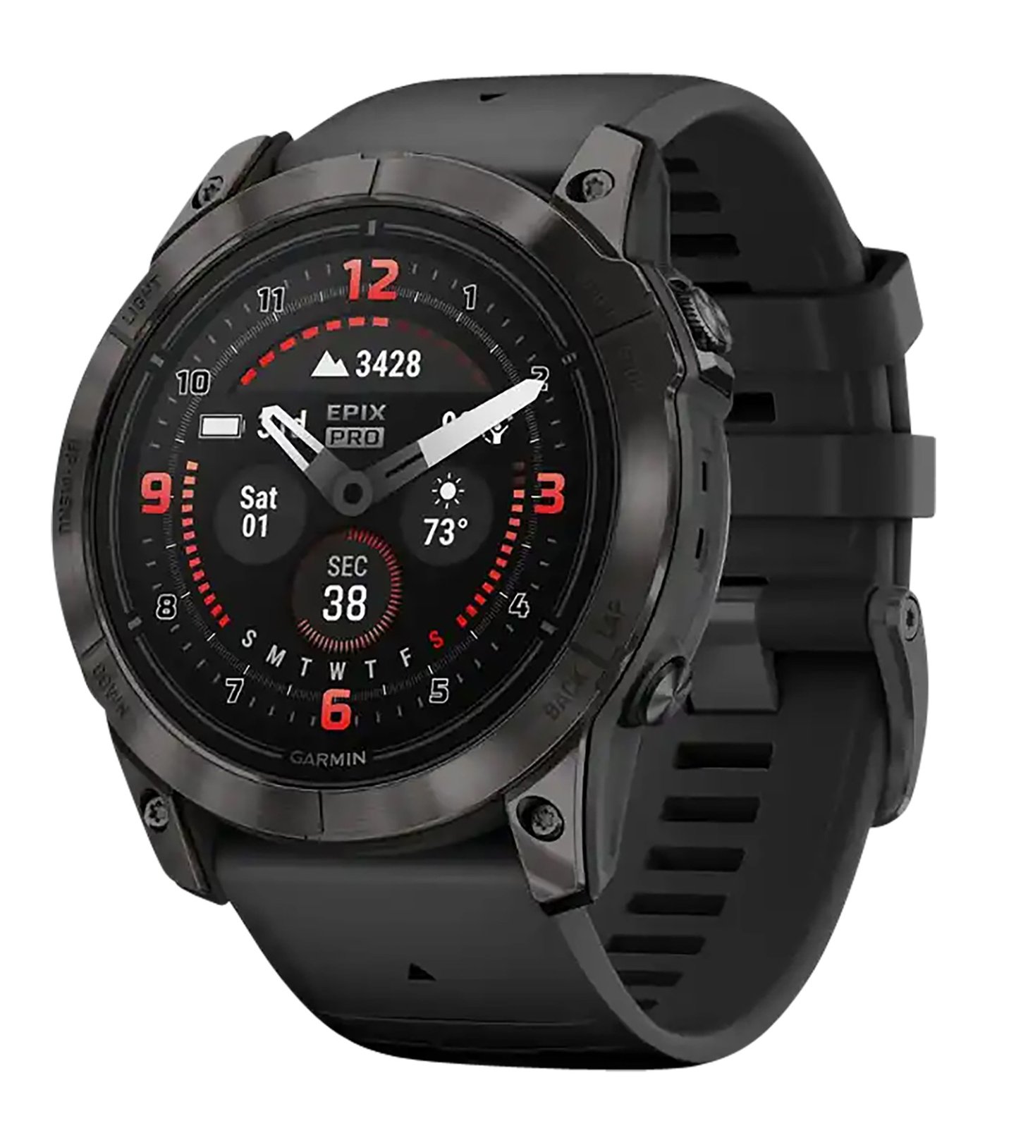Garmin 010-02804-00 Epix Pro G2 Carbon Gray Titanium Bezel Watch - GARAYSAR