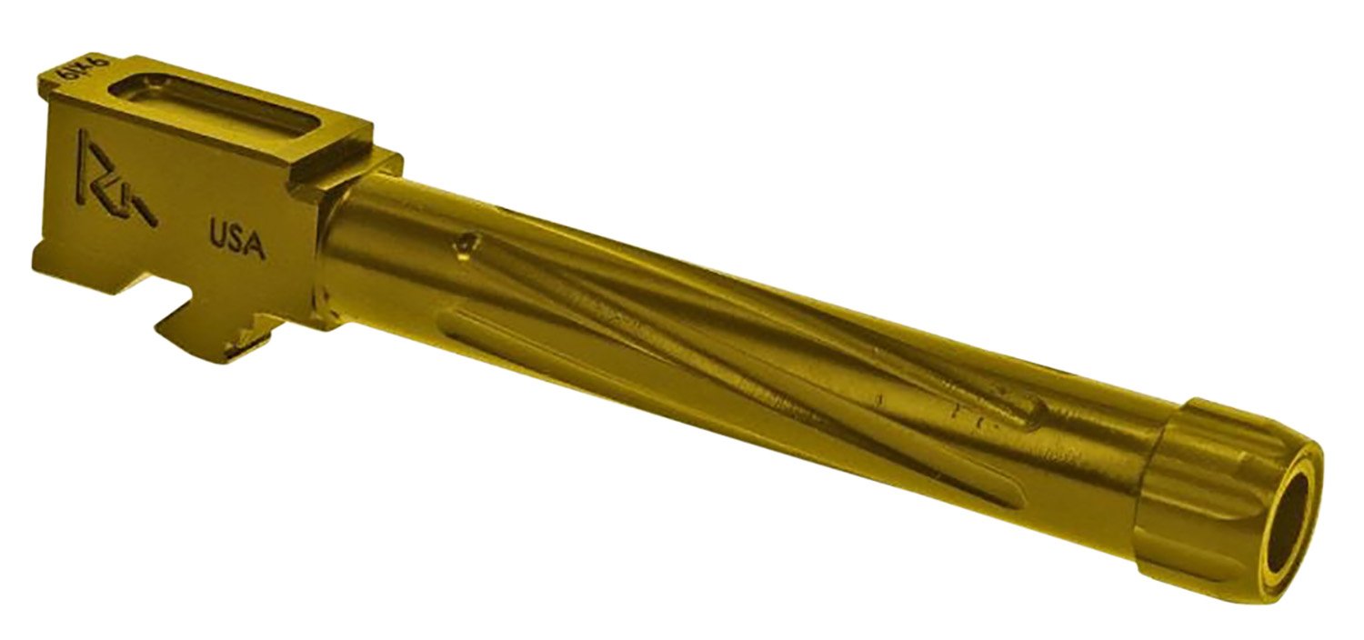 Rival Arms RA20G104E 9mm 4.49 In Gold PVD Threaded for Glock 17 Gen5 - Rival Arms - 4.49"
