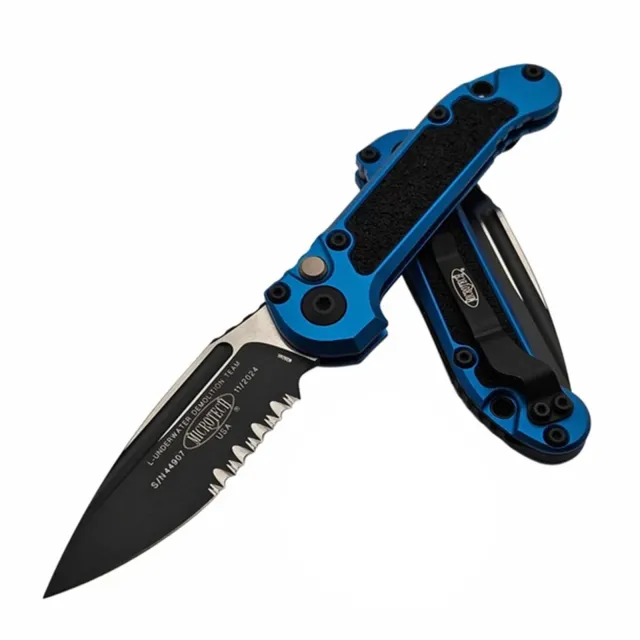 Microtech LUDT G3 1135-2BL 3.5 In SE/PS Black Blue Alu Handle - MICROTECH