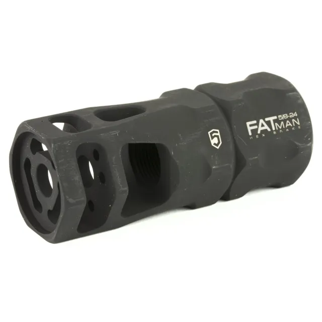 Phase 5 FATman-5/8-24 Muzzle Brake .30 Cal Black Parkerized Steel - Phase 5 Weapon Systems - 308 Winchester
