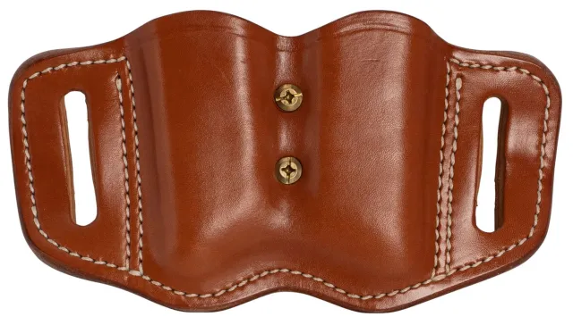 1791 Gunleather MAG-F-2.2-CBR-A Double Mag Carrier Classic Brown