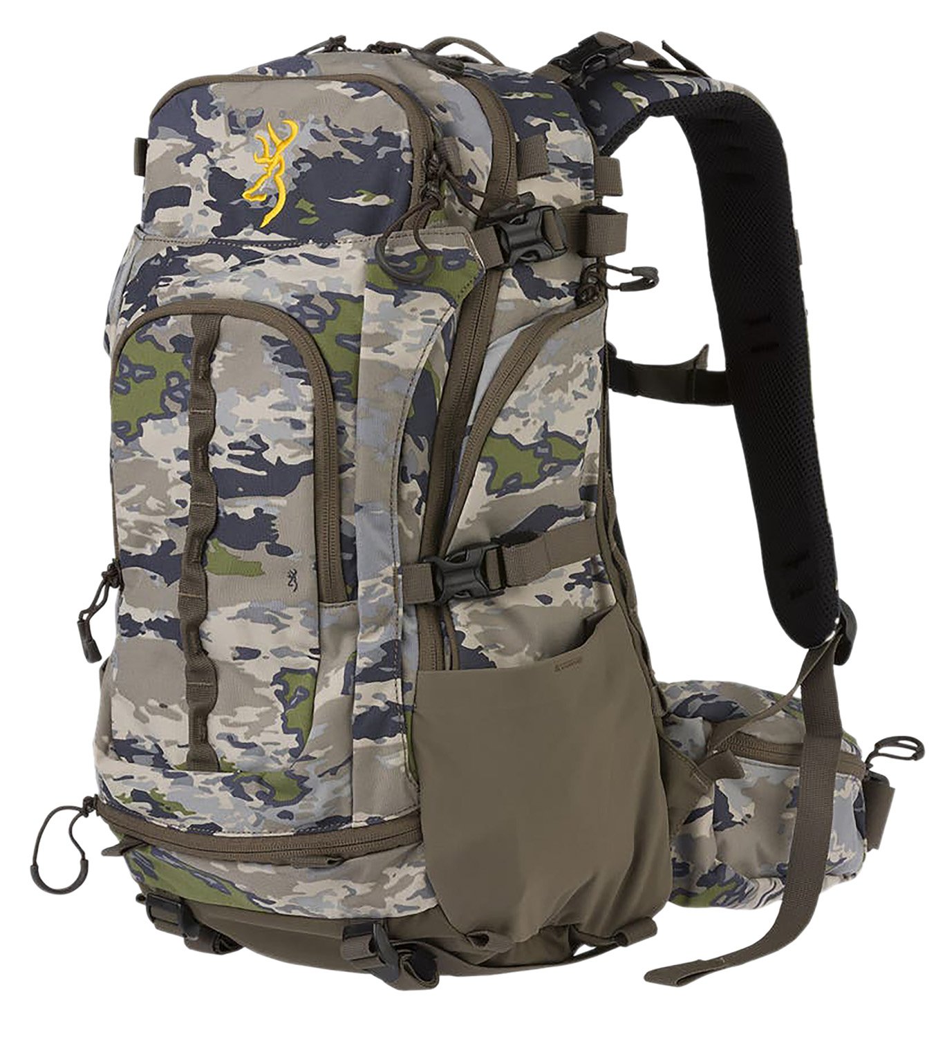 Browning 12915034 Whitetail 1900 Nylon Ovix Camo Day Pack 12"x8"x20" - Browning