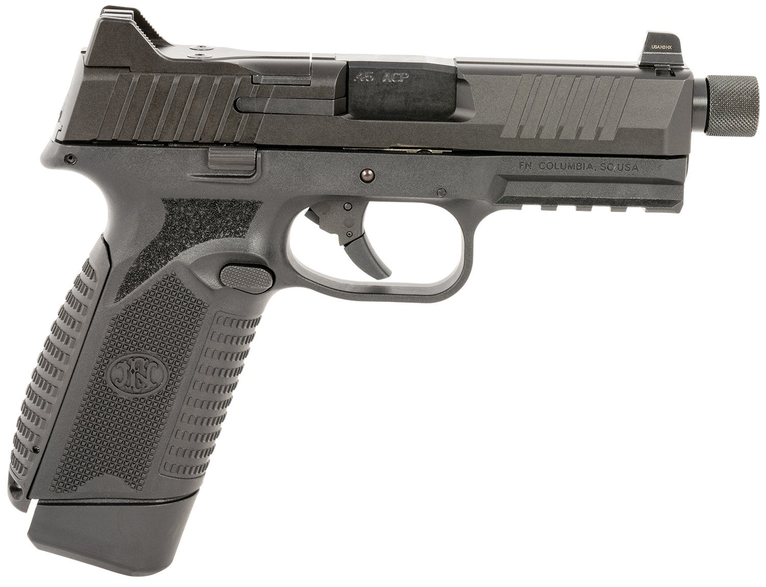FN 545 Tactical 45ACP 4.7" 18rd Black Semi-Auto Pistol - FN America - 45 ACP