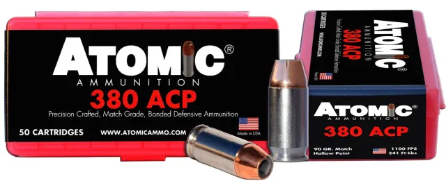 Atomic Ammunition 00414 Pistol Precision Craft 380ACP 90gr Hollow Point... - Atomic Ammunition - 380 ACP