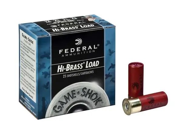 Federal H1264 Game Load High Brass 12 Gauge 2.75" 1 1/4 oz 1330 fps 4 Shot 25 Bx/10 Cs Shotgun Ammo - Federal Premium Ammunition - 12 Gauge