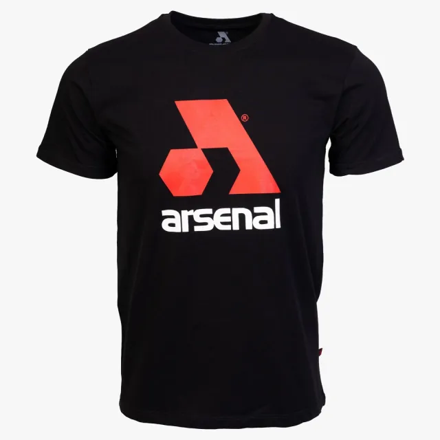 Arsenal Large Black Cotton Relaxed Fit Logo T-Shirt - Arsenal