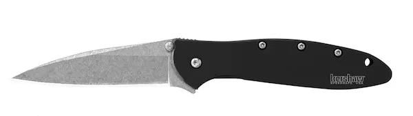 Buy Kershaw 1660SWBLK Leek 3" Folding Knife 14C28N Blade Black Handle online