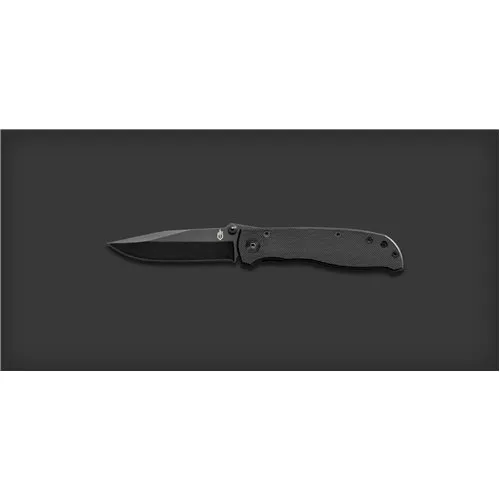 Gerber Air Ranger Folding Knife 3.25in Serrated Black Pocket Clip - Gerber