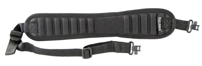 Bulldog BD837 Ribbed Rifle Sling with Deluxe Locking Swivels Black - Bulldog