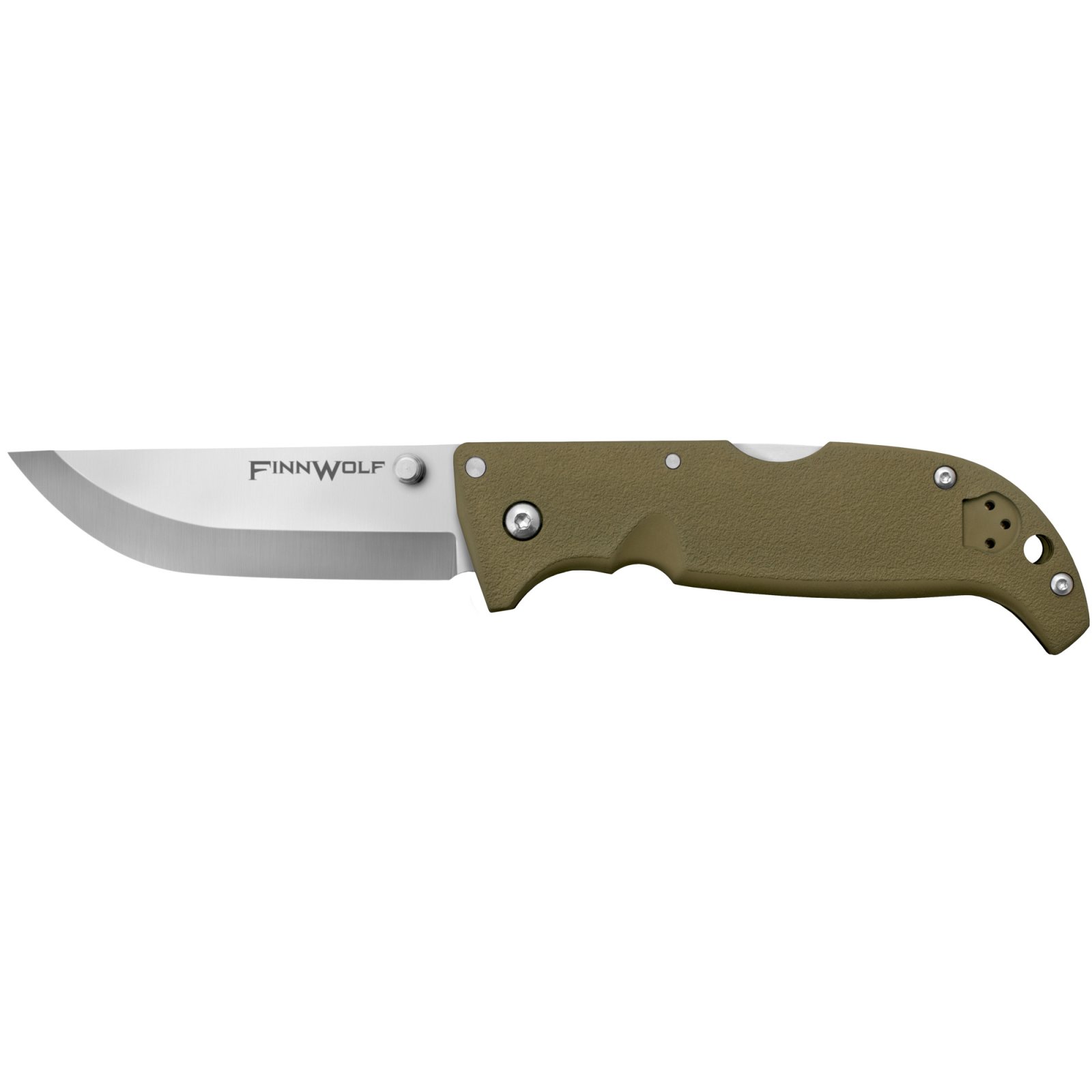 Cold Steel CS-20NPF Finn Wolf 3.5 In AUS-8A Blade OD Green Handle - Cold Steel