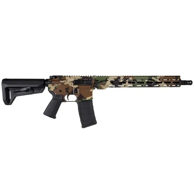 Shark Coast 300-257-1000-54 5.56 NATO 16" M81 Woodland Semi-Auto Rifle - Shark Coast Tactical - 5.56x45mm NATO
