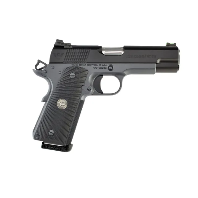 Buy Wilson Combat COM-PR-45A 1911 Pistol 45AP 8+1 Fiber Optic G-10 Grips Black online