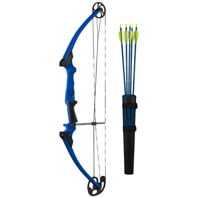 Buy Genesis 10925 Bow Set Blue LH, 10-20 lbs, 15-30" Draw, 35.5" Axle-to-Axle online