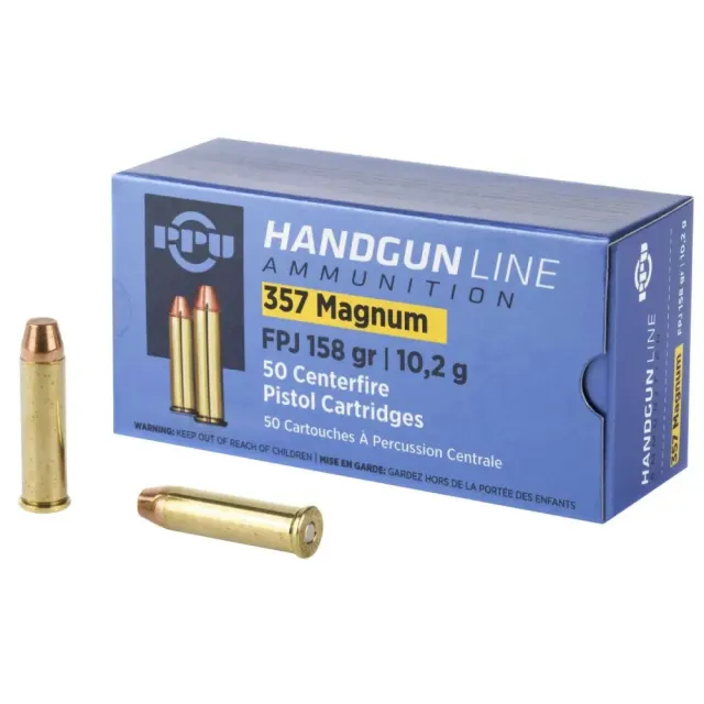Buy Prvi Partizan PPH357MF .357 Magnum 158gr Flat Point Jacketed 50 Rounds online