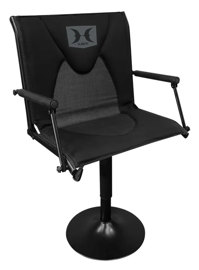 Buy Hawk Treestands HWK-PBC 360 Swivel Blind Chair Black Adjustable Height online