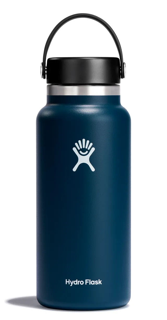 Hydro Flask Wide Mouth Insulated Water Bottle 32 oz Flex Cap - Hydro Flask