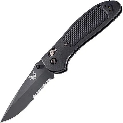 Benchmade 551SBK-S30V Griptilian 3.45" CPM-S30V Serrated Blade, Nylon Handle