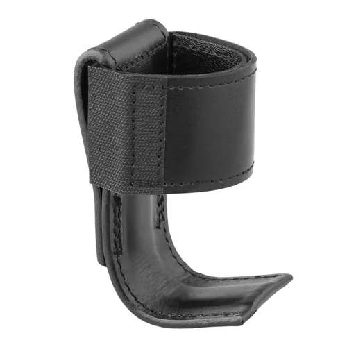 Dutyman Plain Leather Radio Holder Steel Base Belt Loop
