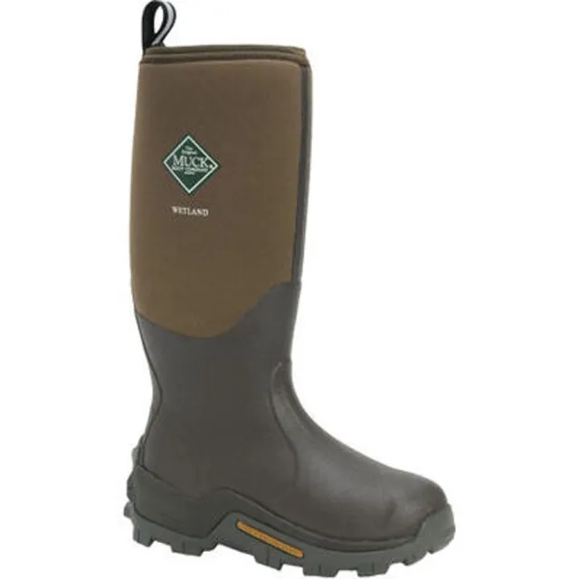 Muck WET-998K-TN-100 Wetland Boot Tan 10, Waterproof, -20 degF to 50 degF Range