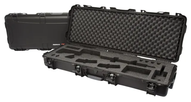 Nanuk 990AR01 Black Polymer Case w/ Foam, Lockable Latches & Wheels - Nanuk