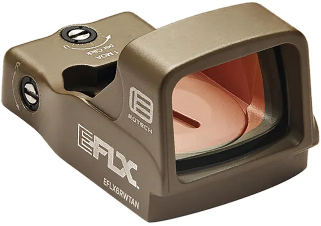 Buy EOTech EFLX Mini Reflex Sight - 3 MOA Red Dot, Tan, Aluminum Housing, 20,000 Hours Battery Life, Leupold Delta Point Pro Mount online