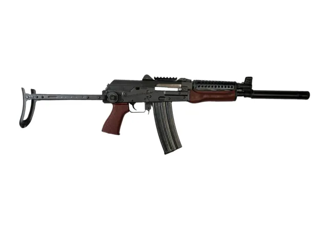 Zastava ZP85556UF ZPAP M85 5.56 NATO 16" Blued Rifle, Wood Stock, Red Grip