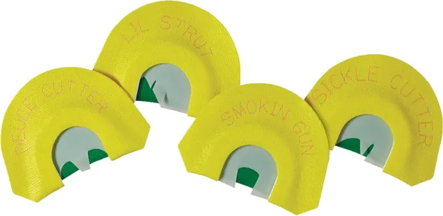 Hunters Specialties Premium Flex 4 Mouth Turkey Call Kit - Easy Blow Diaphragm with Ultra-thin Reeds - HS Strut