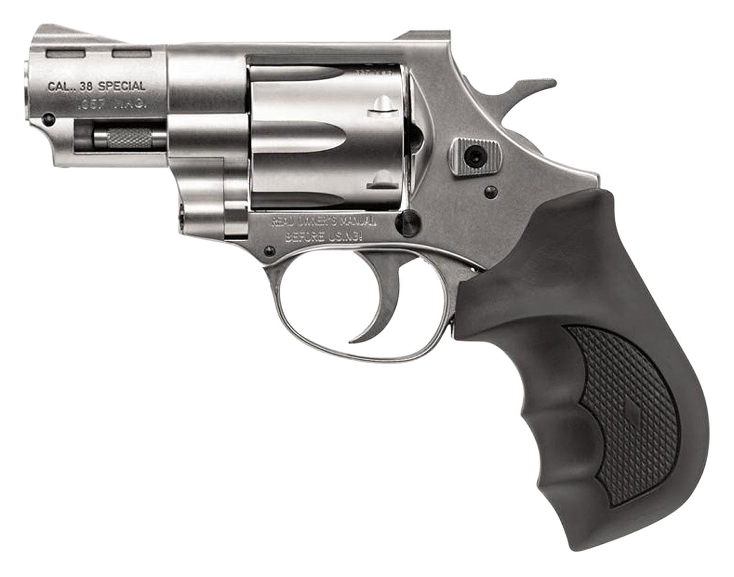 Buy EAA Windicator Revolver .357 Magnum 2" Barrel 6 Rounds Rubber Grips Steel Frame Nickel Finish online