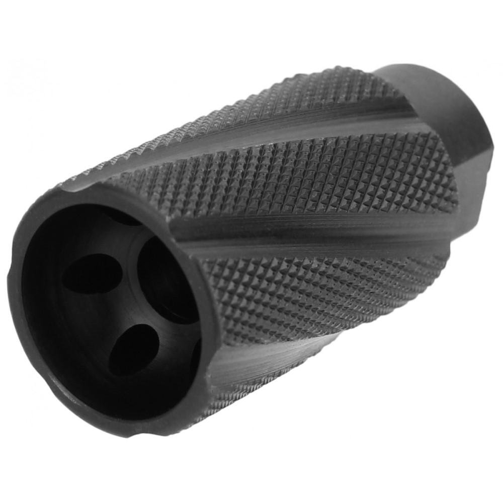 TacFire Knurled Linear Compensator MZ1023 .223/5.56 1/2x28 Black - TacFire