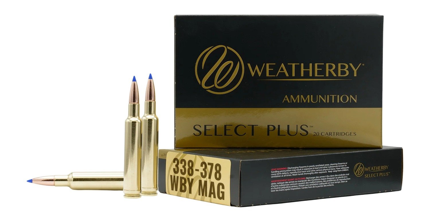 Weatherby M333262HCB 338-378 Wby Mag 262gr Hammer 3500fps 20ct Ammo - Weatherby - 338-378 WBY