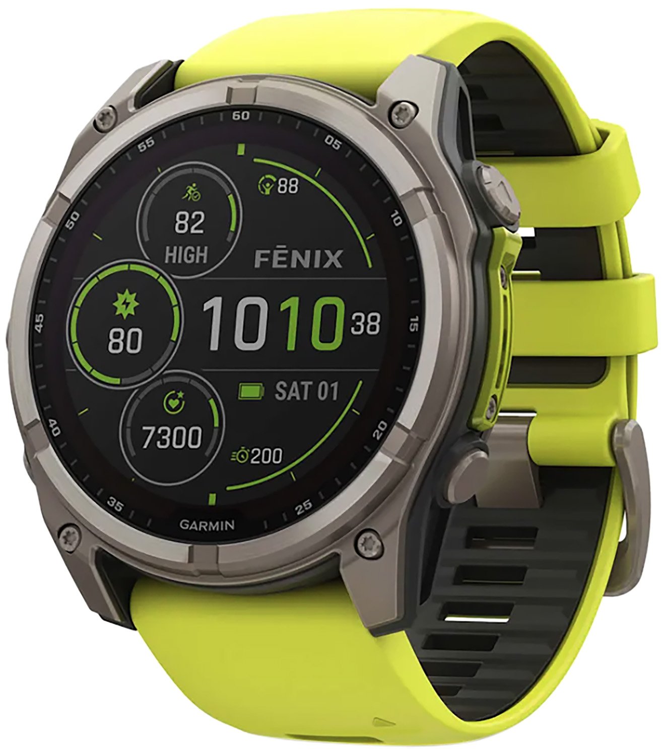 Garmin 010-02907-20 Fenix 8 Solar 51mm Titanium/Graphite Watch - GARAYSAR