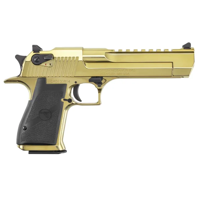 MAGNUM RESEARCH DESERT EAGLE PISTOL 50AE 7+1 6 Chrome Lined Barrel Gold Zirconium Nitride - View 2