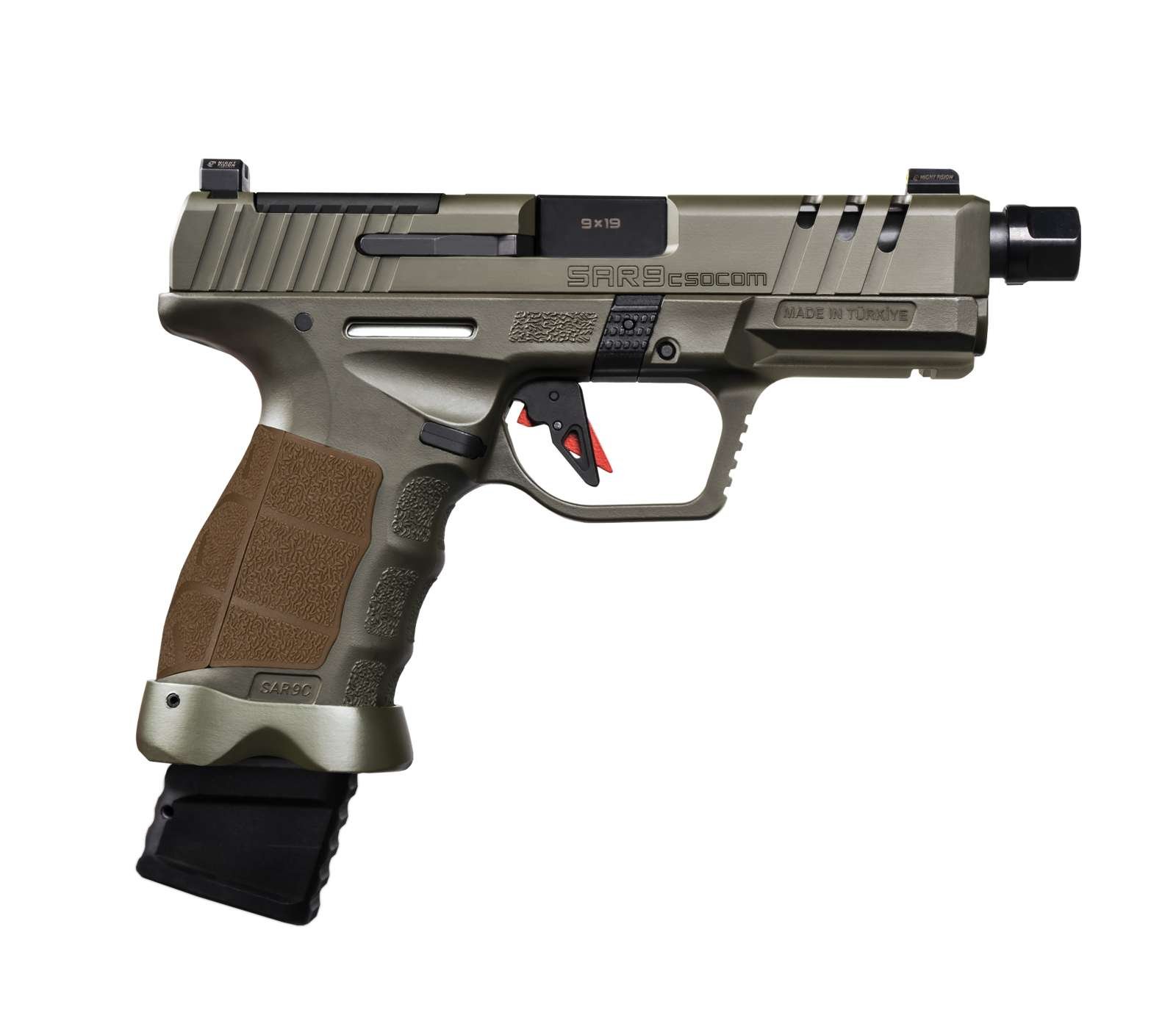 SAR USA SAR9CSOCOMOD Compact Striker-Fired 9mm 4.5In 15+1 - SAR USA - 9mm