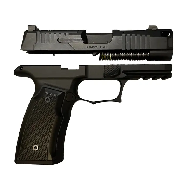 Sharps Bros SBGM16 Echelon Grip Module Black Anodized 7075 Aluminum 9MM - Sharps Bros - 9MM