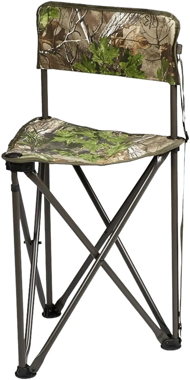 Hunters Specialties Tripod CamoChair Realtree Xtra Green 30in Tall - Hunters Specialties