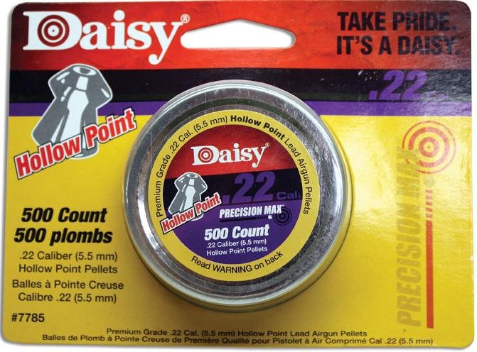 Daisy .22 Caliber Hollow Point Pellets - 500 Tin - Daisy Manufacturing Co., Inc. - .22