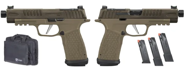 SIG SAUER P365 FUSE TACTICAL 9MM 4.3" THREADED BBL, TWO TONE TAN O.R. 1-17RD, 2-21RD