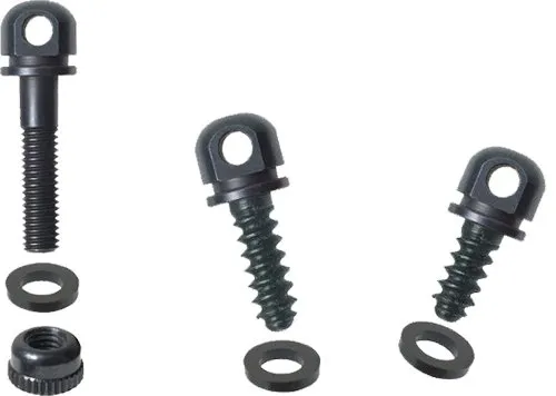 OUT BO5 Carbon Steel Swivel Base Set Accepts U.S. Detachable Swivels Black