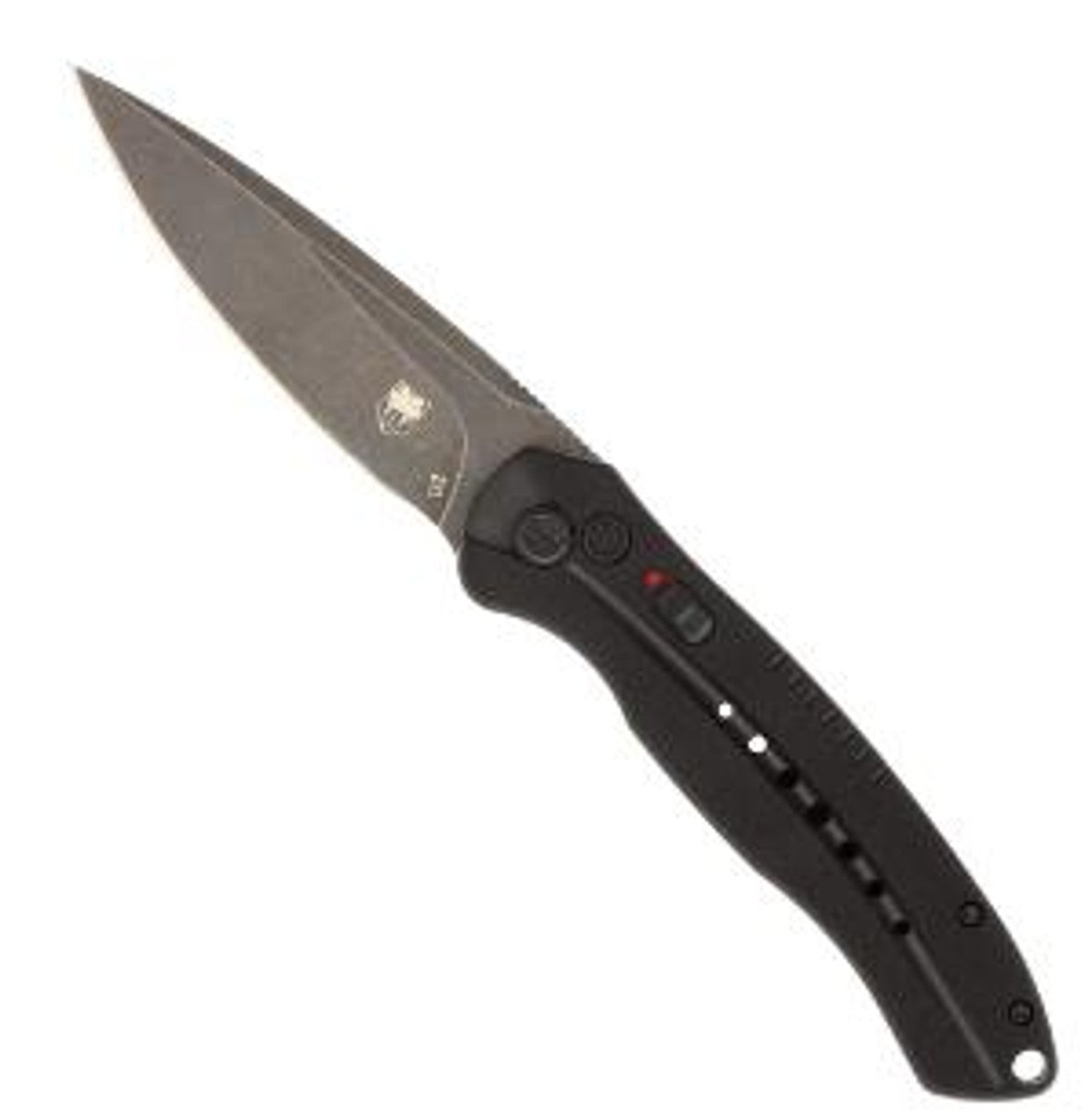 Cobratec BLKDIABLOAUTO Diablo 3.5" Drop Point Knife Black - CobraTec Knives