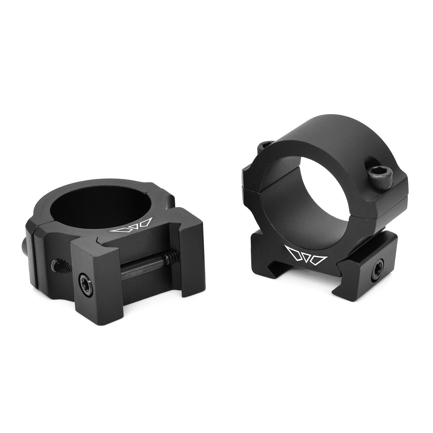 Warne Vapor Horizontal 30mm Low Matte Scope Rings Fits Picatinny (V613M) - Warne - 30 MM