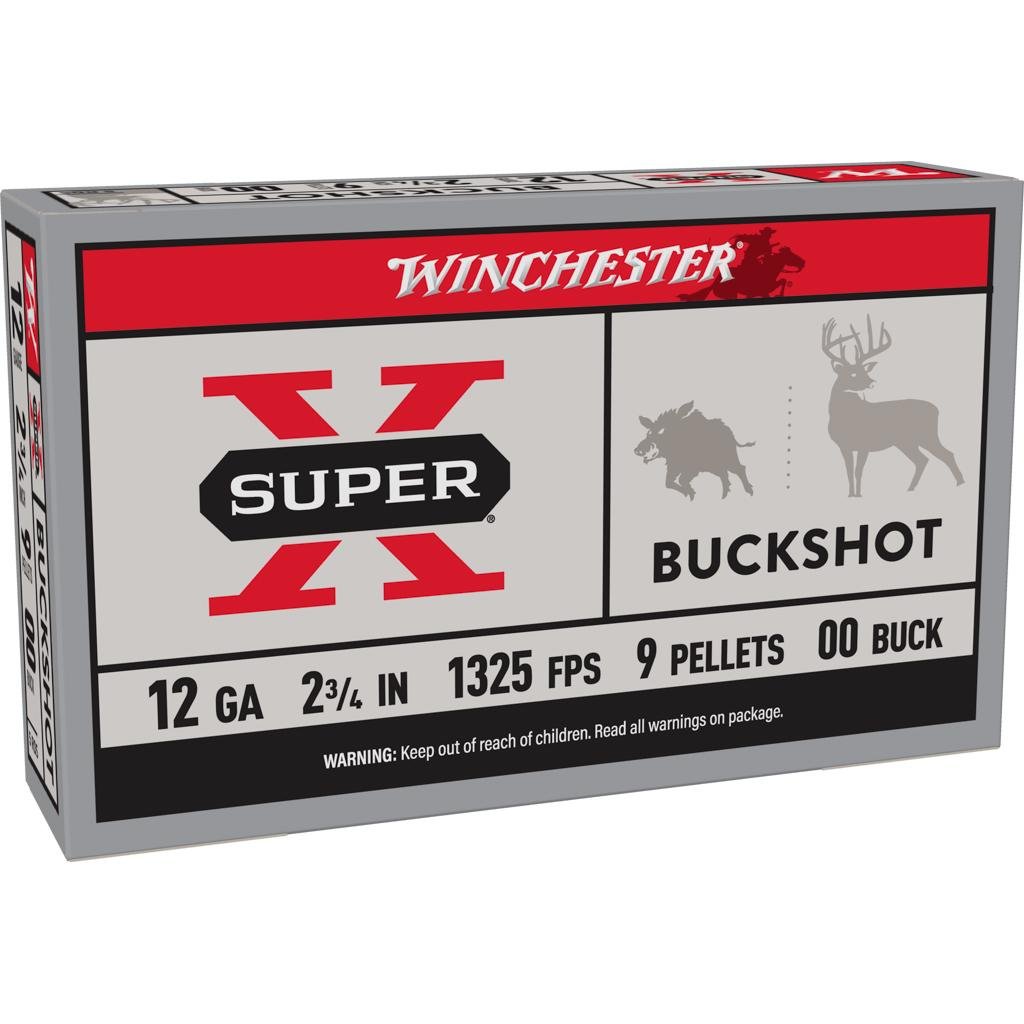 Winchester XB1200 12 Gauge 2.75 in 9 Pellets 00 Buck Shot 1325 fps - Winchester - 12 Gauge