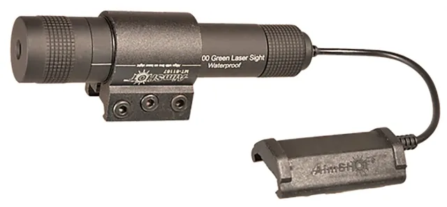 AimShot KT81067 Green Rifle Laser Kit 5mW 532nm Matte Black 300 Yards - AimShot - 1" AT 50 YDS