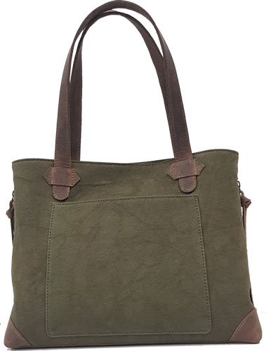 Versacarry CPCOWB Conceal Carry Purse Canvas Olive Green Tote - VersaCarry