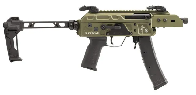 SHOW LOW HRG9045 Blackjack Pistol 4.5" Barrel 35RD Green