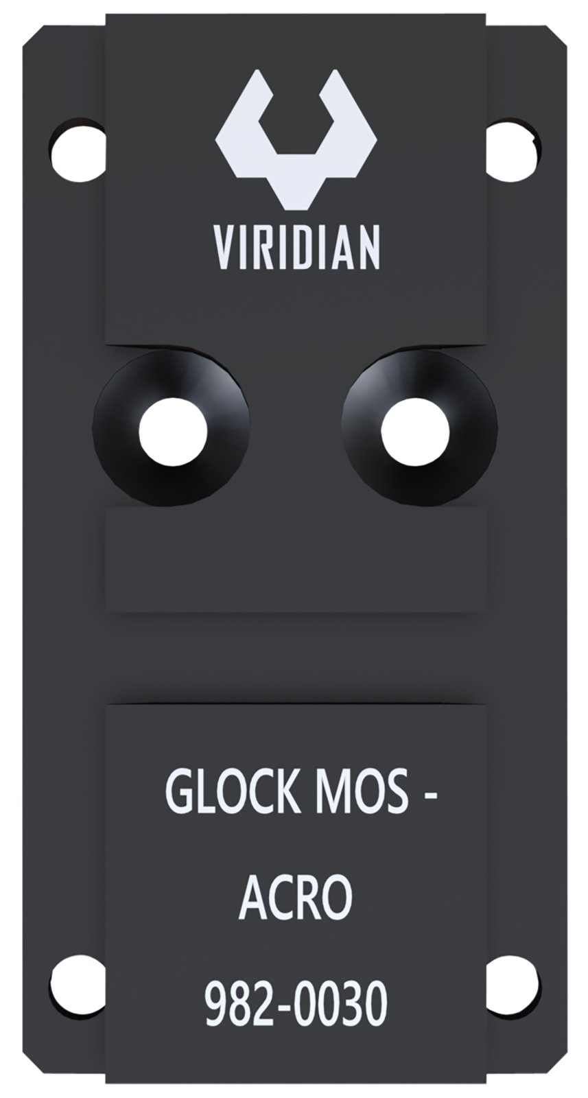 Viridian 9820030 RFX45 Glock MOS Adapter Black Anodized 6061 Aluminum - Viridian - RFX45 GLOCK MOS MOUNTING ADAPTER