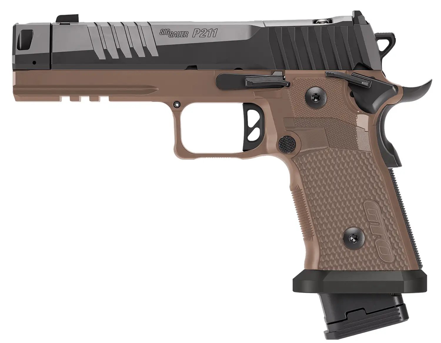 Sig Sauer P211 GTO Combat SAO Handgun 9mm Luger 23rd(1)&21rd(2) Magazines 4.4 Barrel Optic - Sig Sauer - 9mm